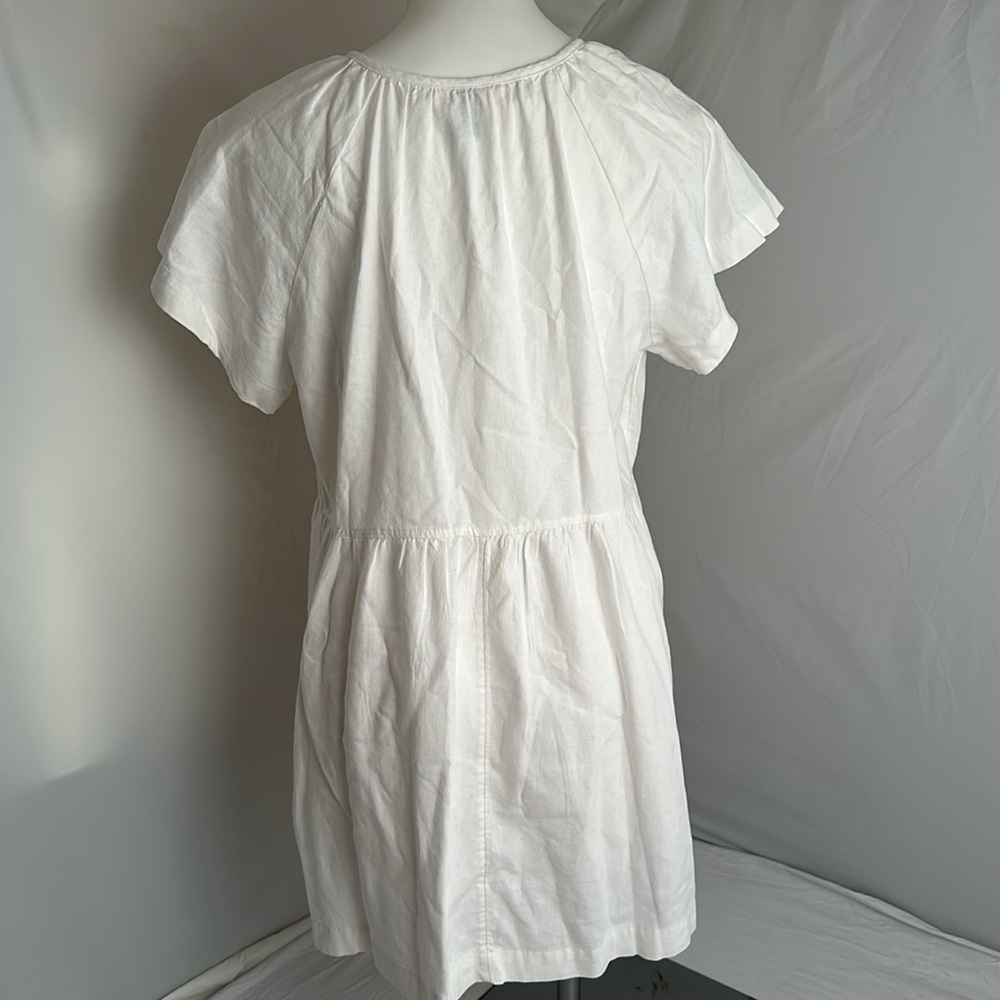 Universal Thread White Split V-Neck Empire Waist … - image 4